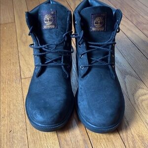 Timberland Kids Black Waterproof Lace-Up Boots